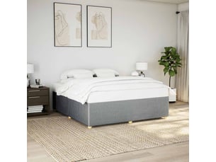 Lit 2 places 200x200 cm coloris gris