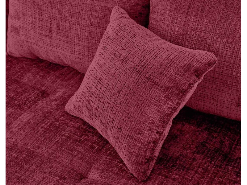  Rune - canapé d'angle droit 4 places en velours texturé - lisa design - prune RUNE - Conforama D