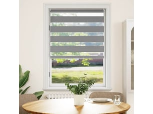 Store vénitien zebra, store de fenêtre 80,9 x 175 cm, largeur du tissu 76,7 cm, gris cf48213