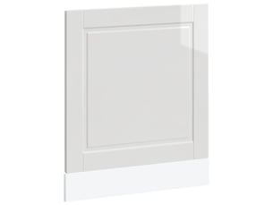 Panneau de lave-vaisselle blanc brillant 60x1,5x57cm