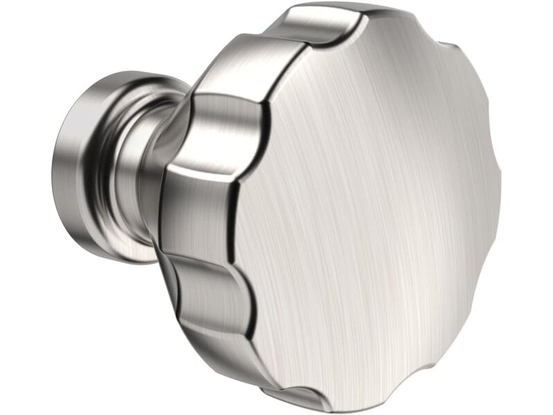  Furniware, jeu de 10 poignées de meuble, poignées de tiroir de couleur nickel satiné brossé, poignées pour meubles  - Conforama B