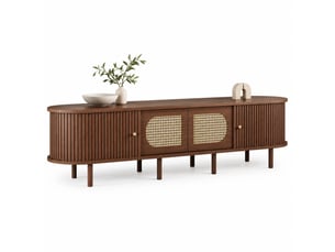 Meuble tv coloris bois foncé 180 cm LPOSPI  