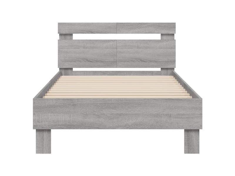  Lit simple- lit adulte -  cadre de lit sans matelas avec tête de lit 100x200 cm  - Conforama D