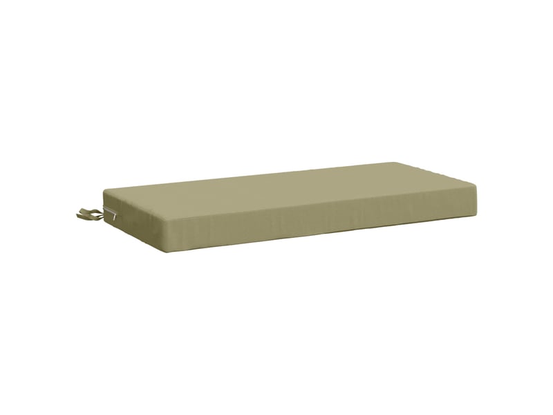 Coussin de banc, coussin d'assise, coussin de canapé soest 100 % polyester vert clair 60 x 40 x 8 cm cf53709 - Conforama A