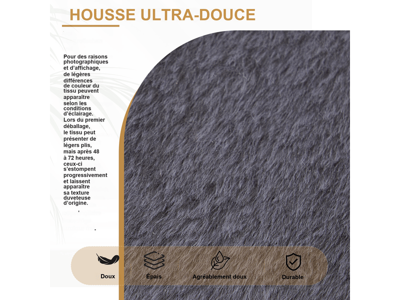 Pouf poire adulteenfant gris en polyester 98x98x60 cm, rembourrage mousse mémoire, assise moelleuse pour lire et se détendre W5378P504662 - Conforama R