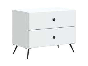 Table de chevet - cabinet de chevet - table de nuit blanc 62 x 34,5 x 47,5 cm bois d'ingénierie