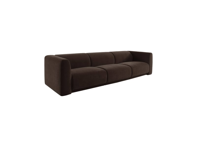  Canapé 4 places tissu marron - kosmo  - Conforama A