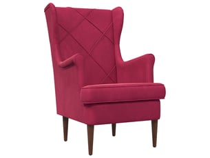 Fauteuil fixe VIDAXL Velours rouge