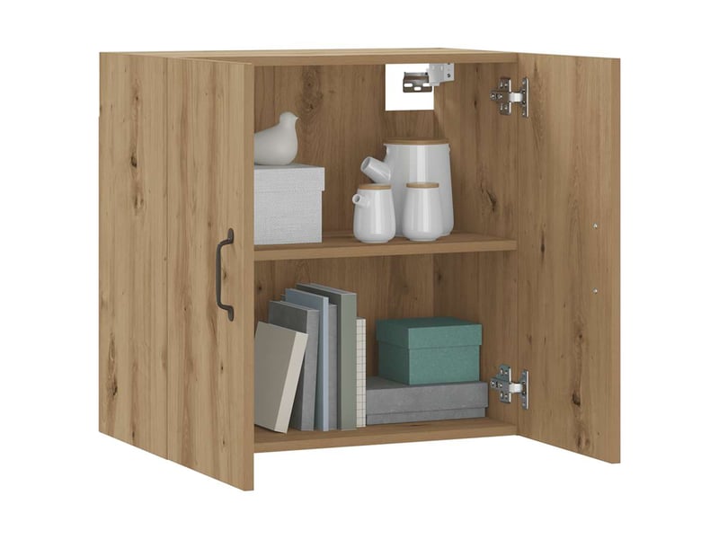  Armoire murale salon chêne artisanal 60x31x60cm bois d'ingénierie shl176  - Conforama C