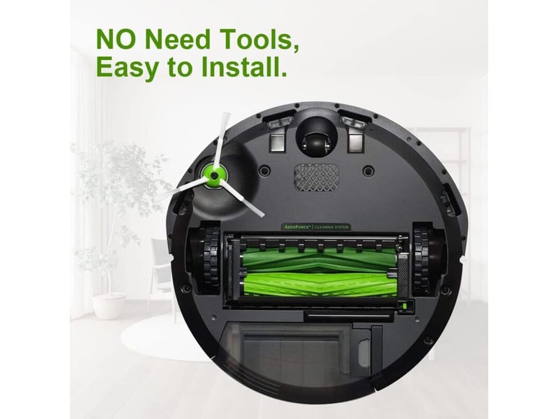  Lot brosses compatibles irobot roomba i3i4i6i7i8j7e5e6e7, 4 brosses caoutchouc  - Conforama C