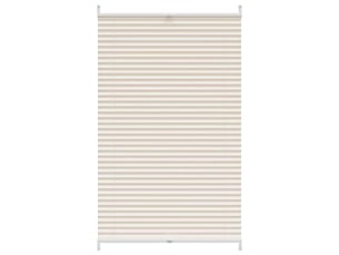 Store plissé, store de fenêtre 90x125 cm crème cf46671