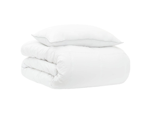 Ensemble de duvet annuel 2 pcs - couette 140 x 200 cm toutes saisons blanc