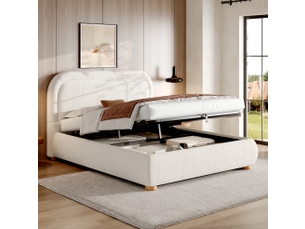 Lit coffre 160x200 cm coloris blanc