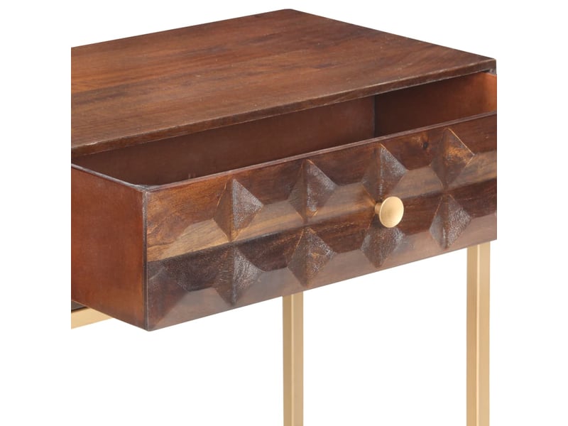  Console en bois de manguier massif 122x36x75 cm  - Conforama E