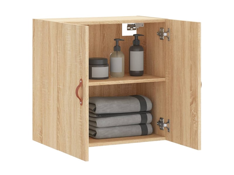  Armoire murale salon chêne sonoma 60x31x60cm bois d'ingénierie shl8992  - Conforama D