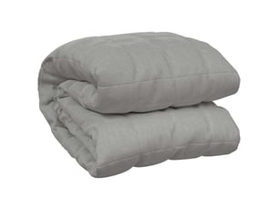 Couverture lestée adulte gris 200x220 cm 13 kg tissu shl3929