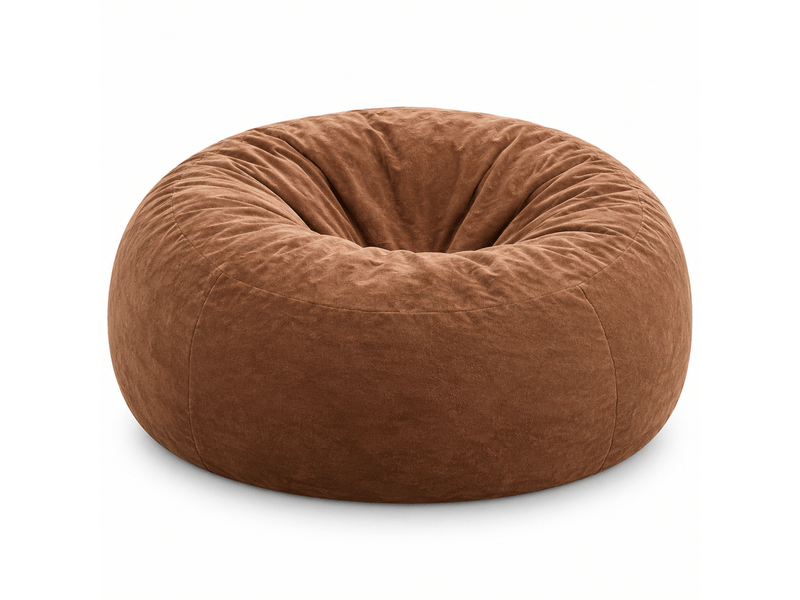  Pouf géant 5ft, fauteuil poire adulte, gris foncé, siège lecture confortable  - Conforama A
