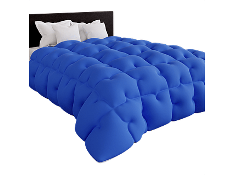 CASABEL Couette 220x240 cm Chaude Grand Froid Diamant Réversible Bleu Garnissage densité 700 g/m2 Couette Grand Froid - Conforama A