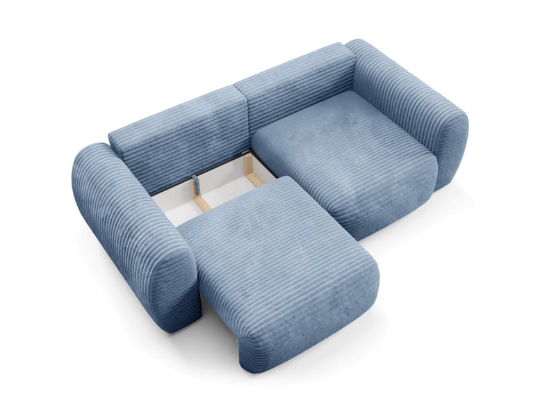  Canapé convertible premium cloud bleu  - Conforama D