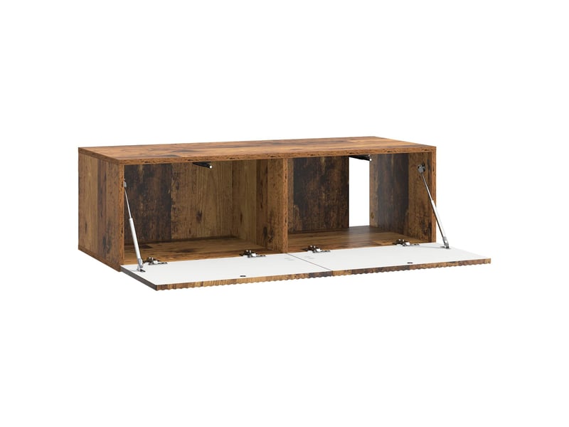  Meuble tv - banc tv - meuble de rangement mural 98 x 41 x 30 cm bois ancien bois d'ingénierie  - Conforama E