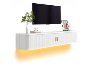 Meuble tv coloris blanc 175 cm <strong></strong>  <strong></strong>