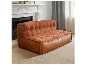 Fauteuil fixe  <strong>COVREO </strong> Tissu marron