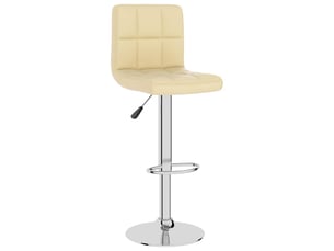 Tabouret de bar, chaise de bar crème similicuir shl82987