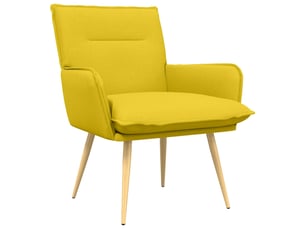 Fauteuil fixe VIDAXL  Tissu jaune