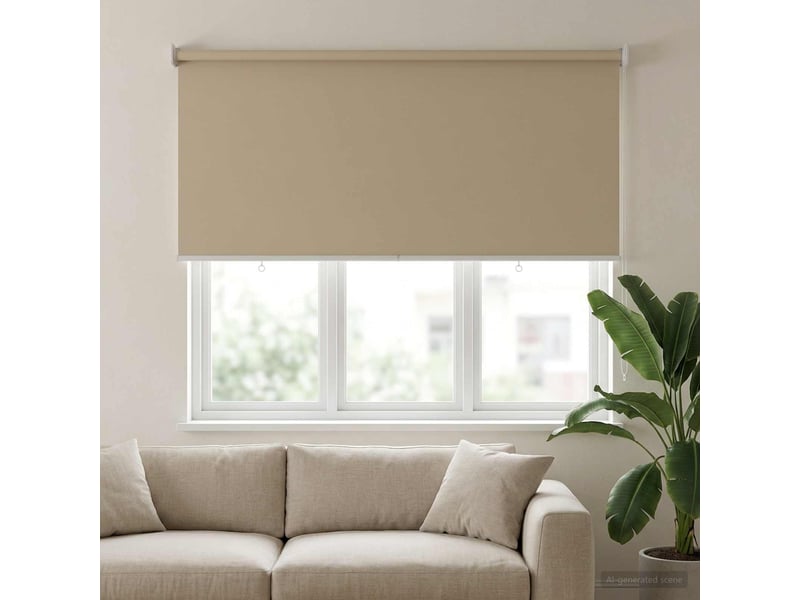  Store enrouleur, store roulant extérieur protection uv beige polyester cf47477  - Conforama C