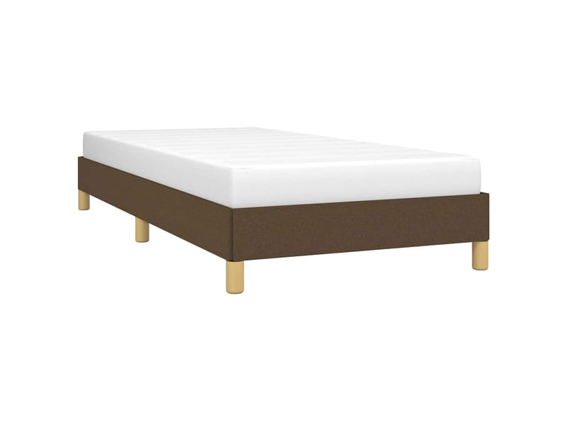  Lit simple- lit adulte -  cadre de lit sans matelas marron foncé 100x200 cm tissu  - Conforama B
