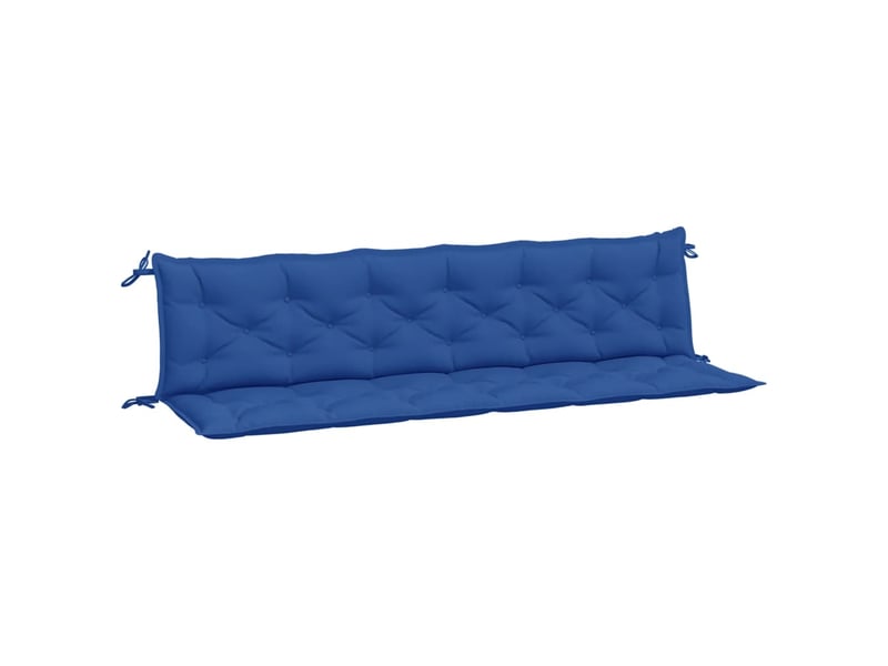  Lot de 2 coussins de banc jardin, coussins d'assise bleu 200x50x7 cm tissu oxford cf58721  - Conforama A