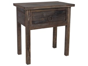 Table de chevet en bois marron 58x36x60 cm h