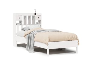 Lit simple 90x190 cm    coloris blanc