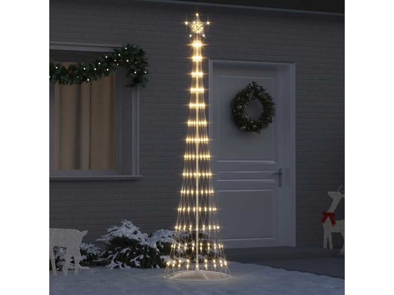  Arbre de noël, sapin de noël led blanc chaud 250 cm métal  - Conforama B