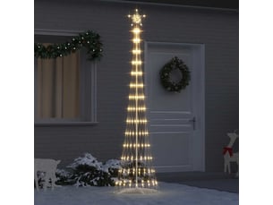 Arbre de noël, sapin de noël led blanc chaud 250 cm métal
