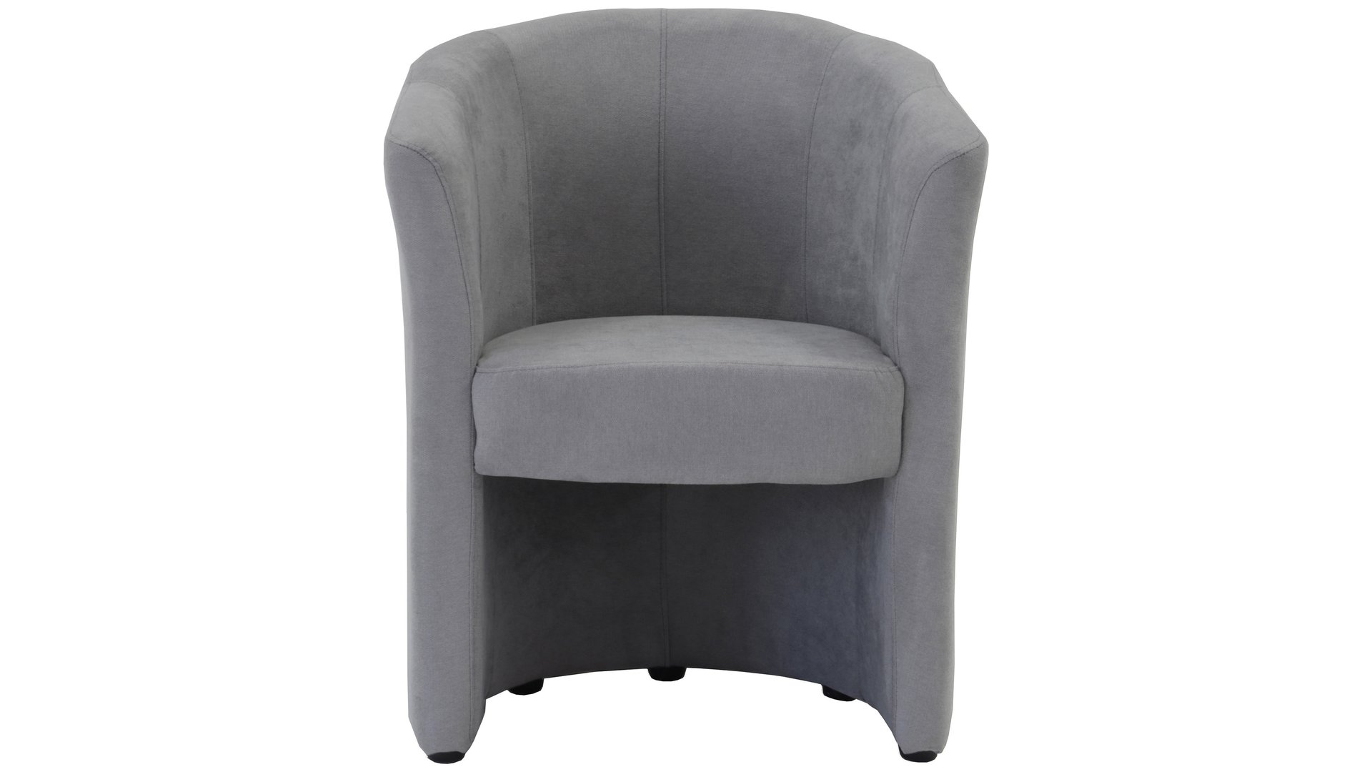 Fauteuil fixe NAOMI coloris gris clair gris 75 Conforama