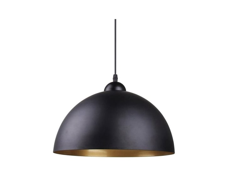  Suspension luminaire industriel e27 en métal pour chambre salle à manger cuisine ø30cm  - Conforama A