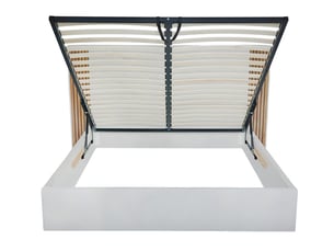 Lit coffre 140x190 cm BOBOCHIC  DIANA coloris beige