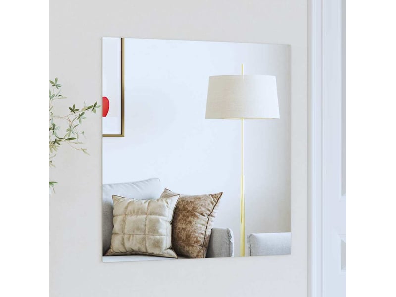  Miroir mural carré 60 x 60 cm verre trempé cf62838  - Conforama B