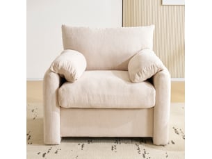 Fauteuil fixe <strong>OKWISH</strong> <strong></strong> Polyester beige vendu A l'unité