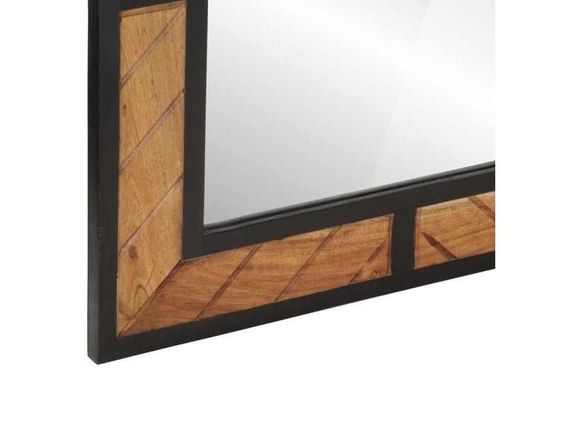  Miroir de salle de bain, miroir de toilette 60x1x55 cm bois massif d'acacia cf62487  - Conforama E