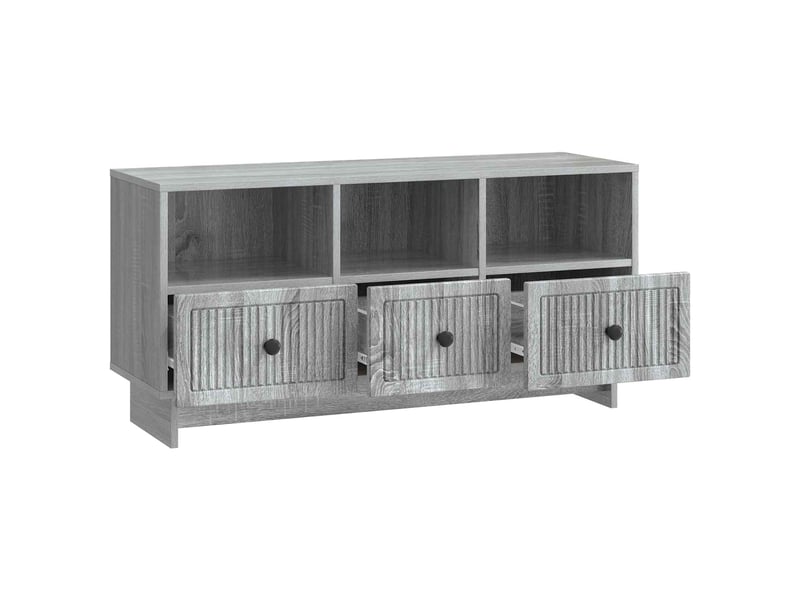  Meuble tv - banc tv - meuble de rangement sonoma gris 102 x 34,5 x 50 cm bois d'ingénierie  - Conforama D