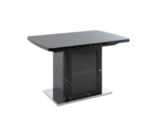 Table basse rectangulaire coloris noir <strong>HAUSS SPOLE</strong> <strong></strong> - 80 cmx120 cm
