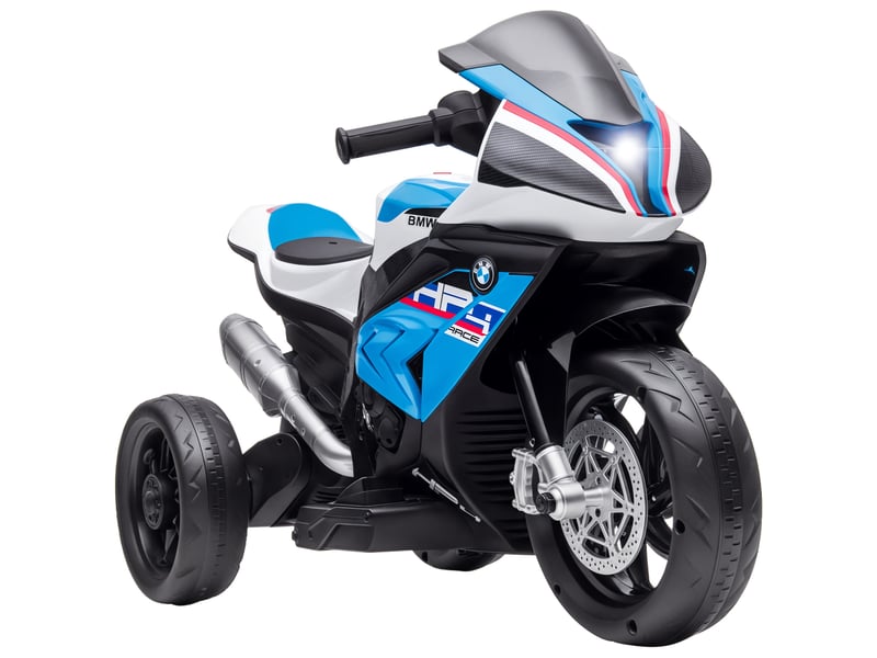  Moto électrique pour enfants, avec phare, 3 modes musicaux, pour les enfants de 1,5 à 5 ans, bleue, 82,5 x 42 x 54 cm  - Conforama A