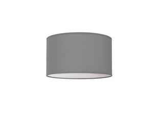 Fabrilamp nicole plafonnier textile gris avec diffuseur, 4 x e27, ø 50 cm