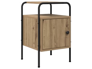 Table de chevet - cabinet de chevet - table de nuit 2 pc chêne artisanal 35 x 36,5 x 56 cm