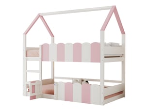Lit superposé 90x200 cm <strong>MERAX</strong>  <strong>lit enfant bicolore</strong> coloris bicolore