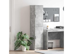 Buffet - haut armoire gris béton 35 x 39 x 168 cm