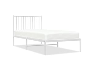 Lit simple 90x190 cm    coloris blanc