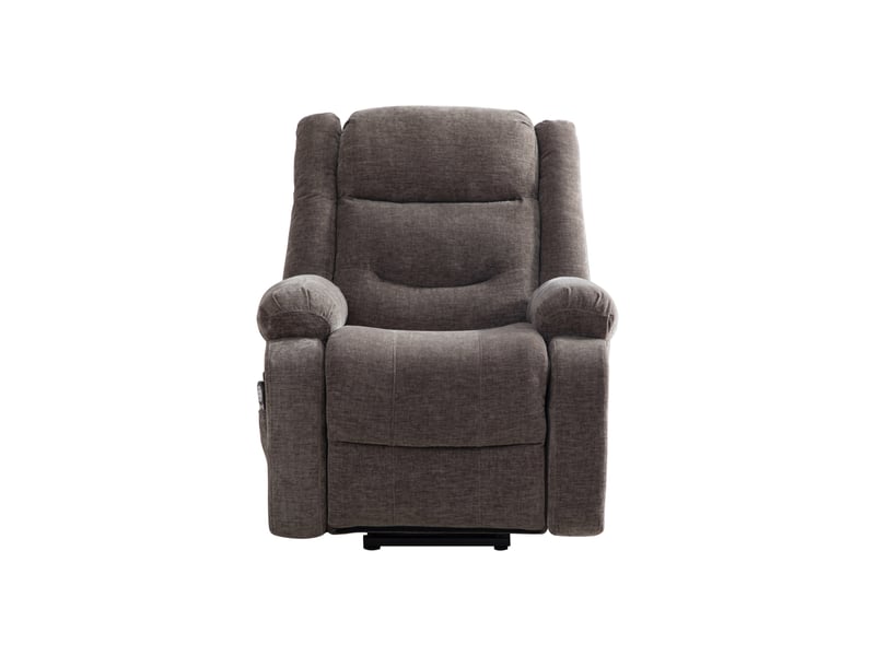  Fauteuil releveur électrique gris avec massage, chauffage, dossier et repose-pieds réglables  - Conforama A